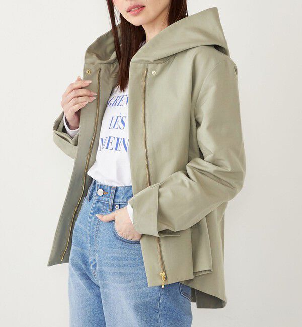 SHIPS Colors 「SHIPS Colors:〈手洗い可能〉フードカラー ショートコート」|その他|オリーブ