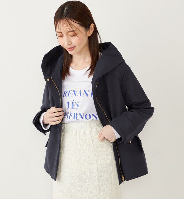 SHIPS Colors 「SHIPS Colors:〈手洗い可能〉フードカラー ショートコート」|その他|ネイビー