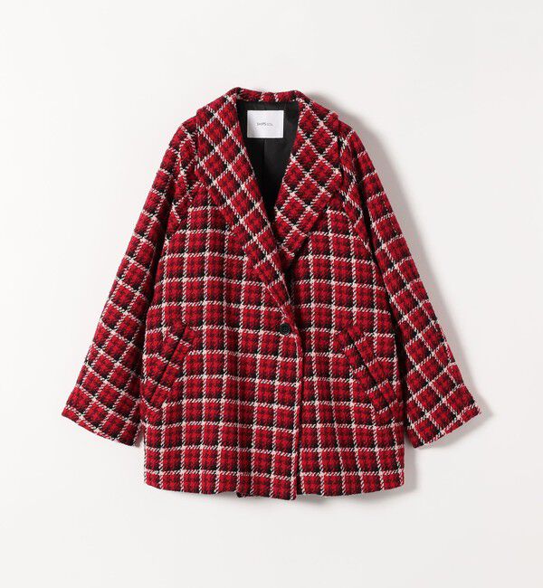 SHIPS any「SHIPS any: ブロック ツイード コクーン コート」|その他|