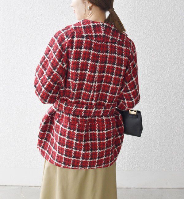 SHIPS any「SHIPS any: ブロック ツイード コクーン コート」|その他|