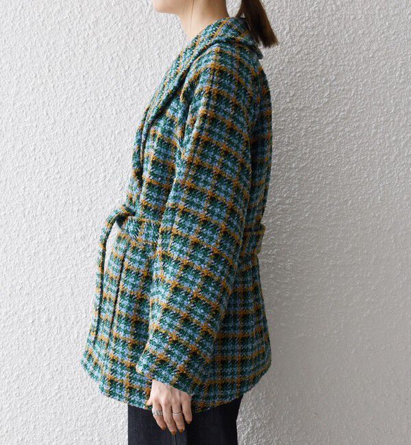 SHIPS any「SHIPS any: ブロック ツイード コクーン コート」|その他|