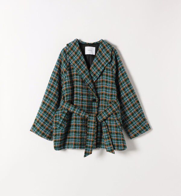 SHIPS any「SHIPS any: ブロック ツイード コクーン コート」|その他|
