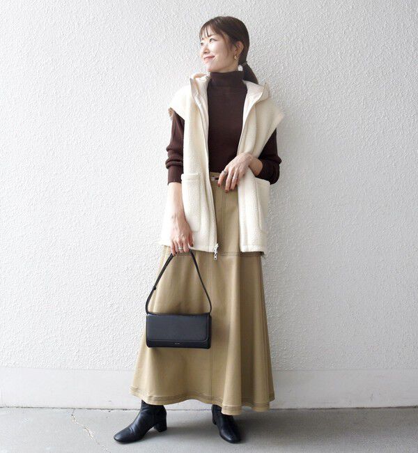 SHIPS any「SHIPS any: ナイロン &times; ボア リバーシブル フーディー ベスト」|ベスト・ジレ|