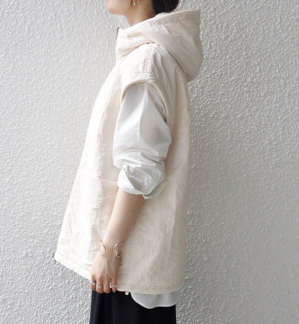 SHIPS any「SHIPS any: ナイロン &times; ボア リバーシブル フーディー ベスト」|ベスト・ジレ|