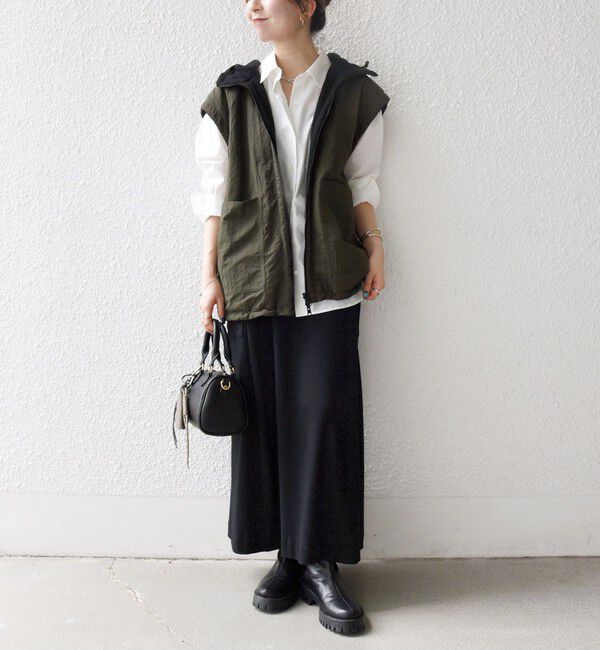 SHIPS any「SHIPS any: ナイロン &times; ボア リバーシブル フーディー ベスト」|ベスト・ジレ|