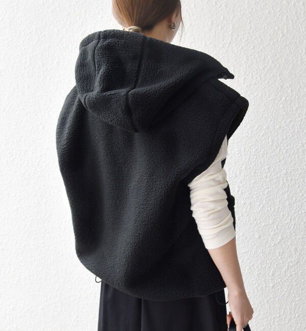 SHIPS any「SHIPS any: ナイロン &times; ボア リバーシブル フーディー ベスト」|ベスト・ジレ|