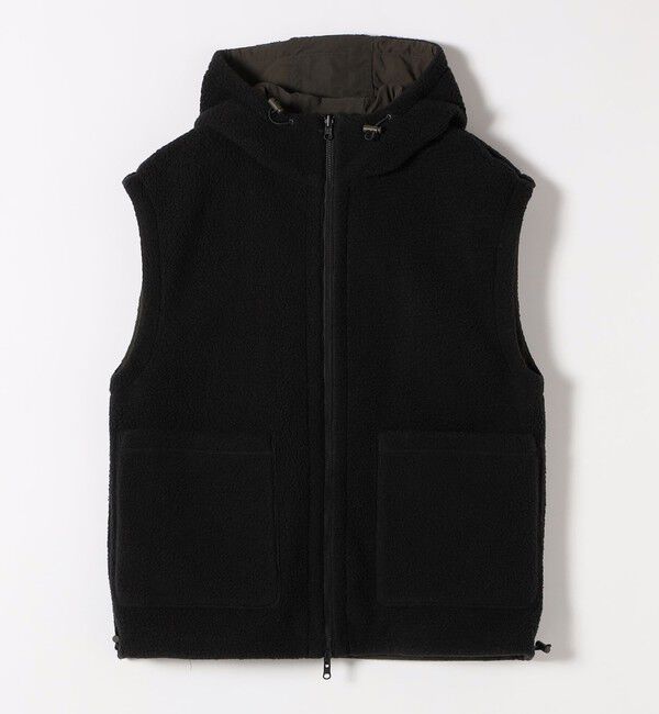 SHIPS any「SHIPS any: ナイロン &times; ボア リバーシブル フーディー ベスト」|ベスト・ジレ|