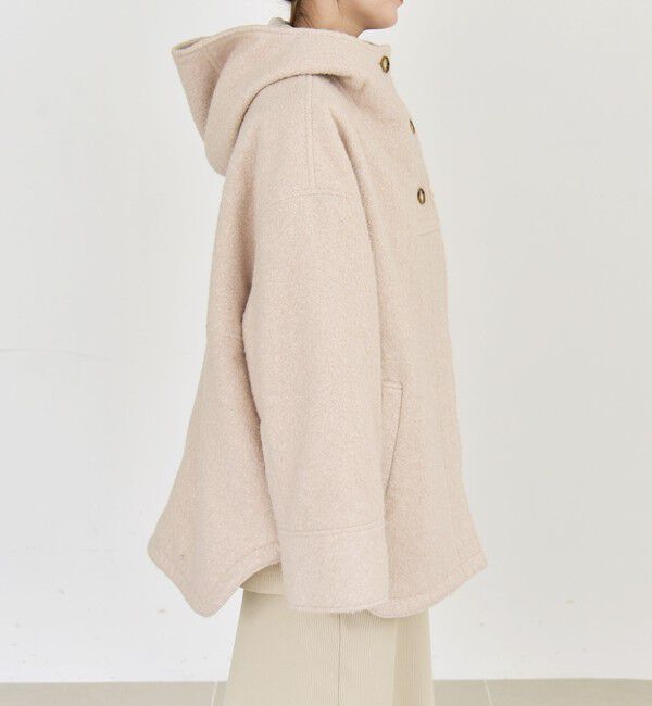 quaranciel「quaranciel: スタンドカラー フーデット ミディ コート」|その他|