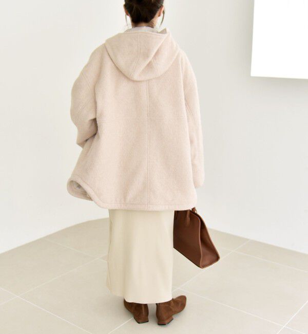 quaranciel「quaranciel: スタンドカラー フーデット ミディ コート」|その他|