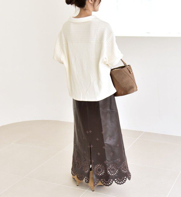 quaranciel「quaranciel:〈手洗い可能〉ケーブル ジャージー ラガー プルオーバー」|Tシャツ・カットソー|