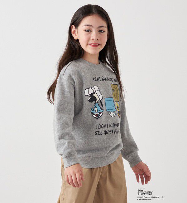 SHIPS any「SHIPS any: SNOOPY コラボ NOT THERE グラフィック プリント スウェット <KIDS>」|スウェット・ジャージ|