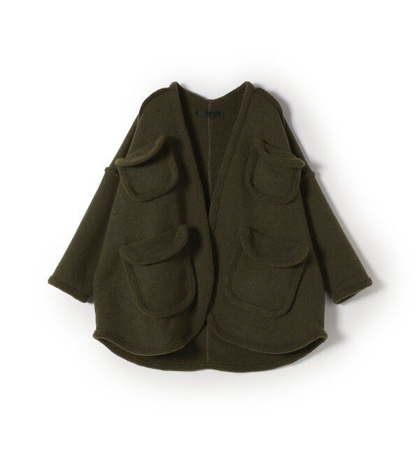 SHIPS for women「Nell:4 ポケット ローゲージ 羽織り」|その他|オリーブ