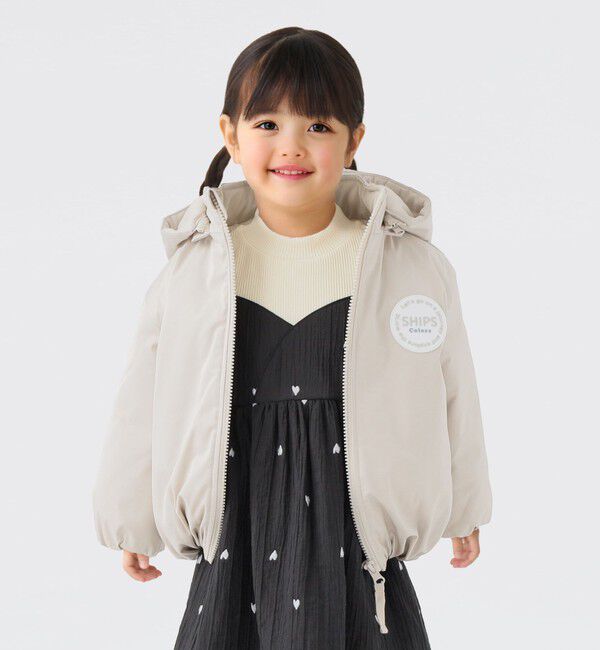 SHIPS Colors 「SHIPS Colors:90～140cm /〈洗濯機可能〉パディング フード ブルゾン」|その他|ベージュ
