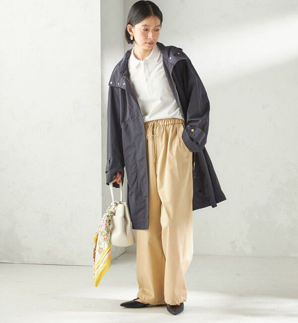 SHIPS for women「〈手洗い可 / 撥水加工 / UVカット〉 スタンドカラー フード コート」|その他|