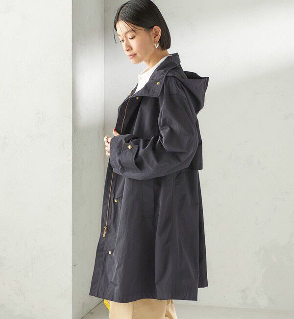 SHIPS for women「〈手洗い可 / 撥水加工 / UVカット〉 スタンドカラー フード コート」|その他|