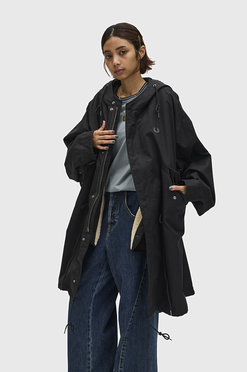 FRED PERRY 「Oversized Fishtail Parka Jacket」|ミリタリー・モッズコート|