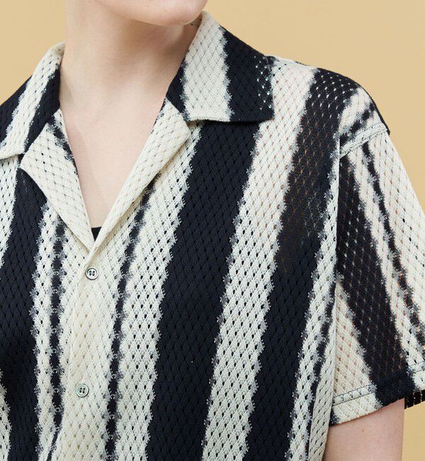 GALERIE VIE「ランダムストライプ オープンカラーシャツ」|シャツ・ブラウス|