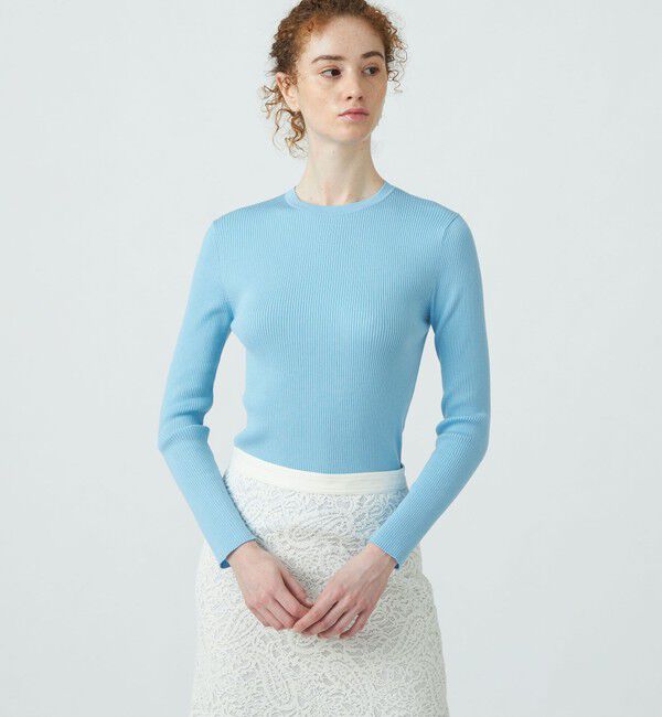 Ballsey「スーパーエクストラファインウールリブ クルーネックプルオーバー」|ニット・セーター|