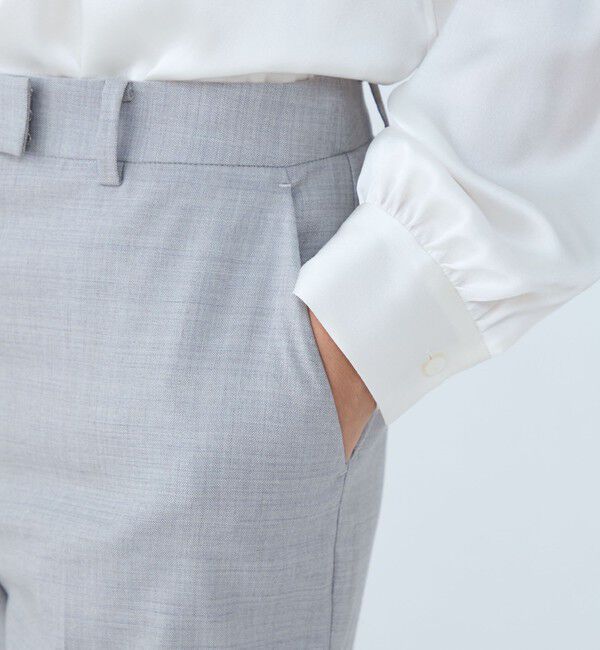 TOMORROWLAND collection「シャイニーピンヘッド ペンシルパンツ」|スラックス|