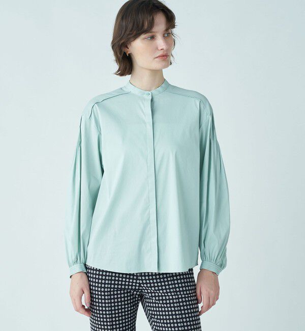 TOMORROWLAND collection「ストレッチブロード ピンタックブラウス」|シャツ・ブラウス|