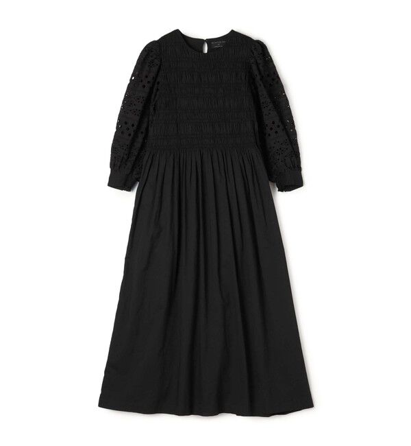 TOMORROWLAND BUYING WEAR「【別注】ne Quittez pas BLACK &times; TOMORROWLAND カットワークスリーブドレス」|ワンピース|19 ブラック