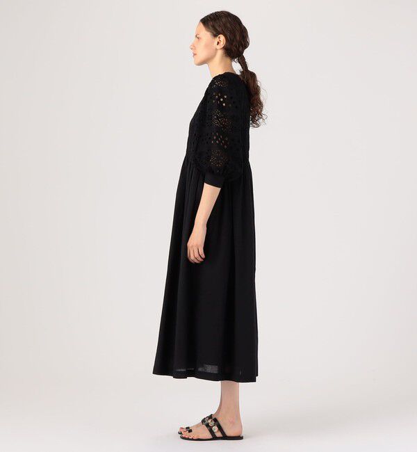 TOMORROWLAND BUYING WEAR「【別注】ne Quittez pas BLACK &times; TOMORROWLAND カットワークスリーブドレス」|ワンピース|