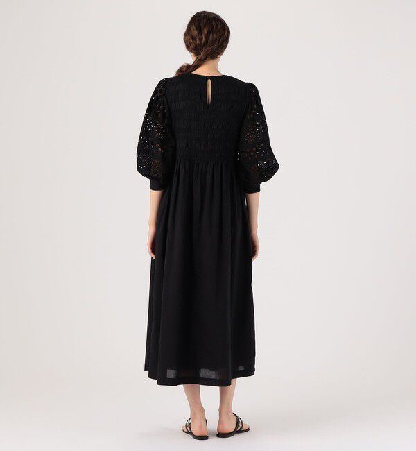 TOMORROWLAND BUYING WEAR「【別注】ne Quittez pas BLACK &times; TOMORROWLAND カットワークスリーブドレス」|ワンピース|