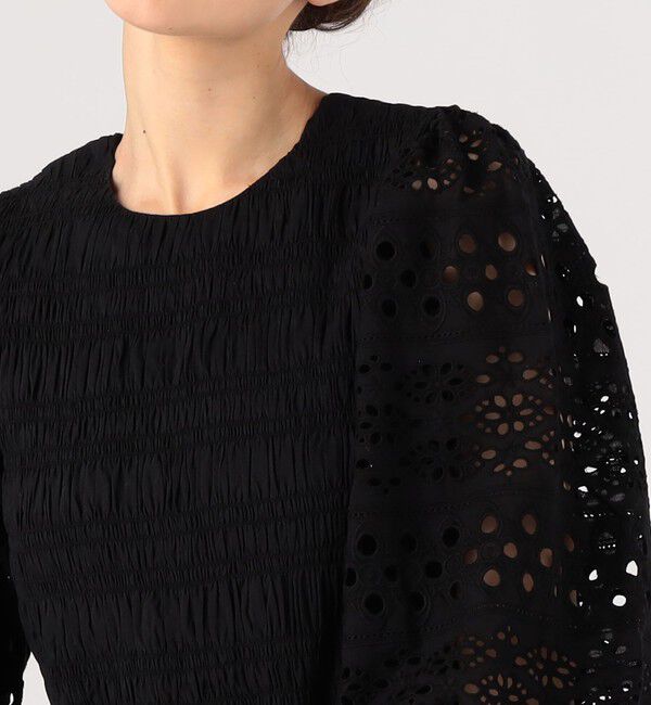 TOMORROWLAND BUYING WEAR「【別注】ne Quittez pas BLACK &times; TOMORROWLAND カットワークスリーブドレス」|ワンピース|