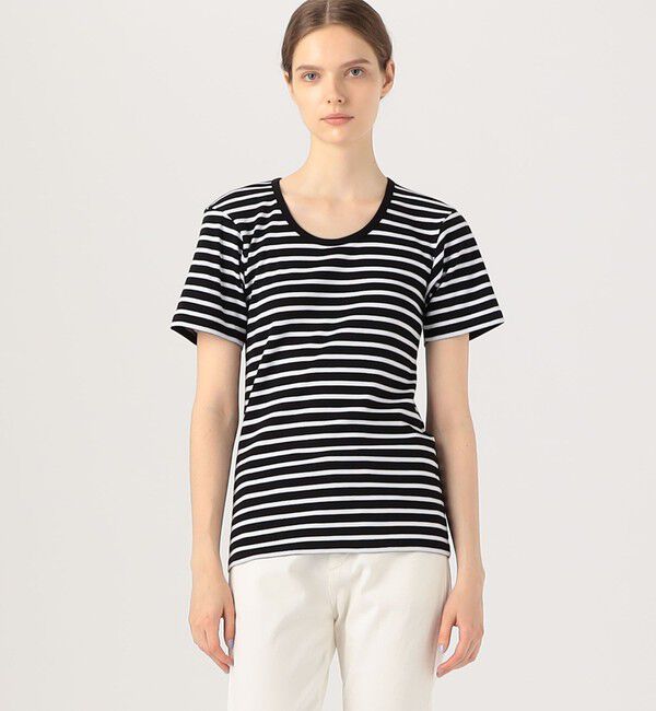 TOMORROWLAND GOODS「【別注】Le minor&times;GALERIE VIE Uネック Tシャツ」|Tシャツ・カットソー|