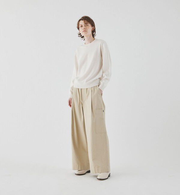 GALERIE VIE「ノンマーセライズドコットンギャバジン ミリタリーパンツ」|カーゴ|