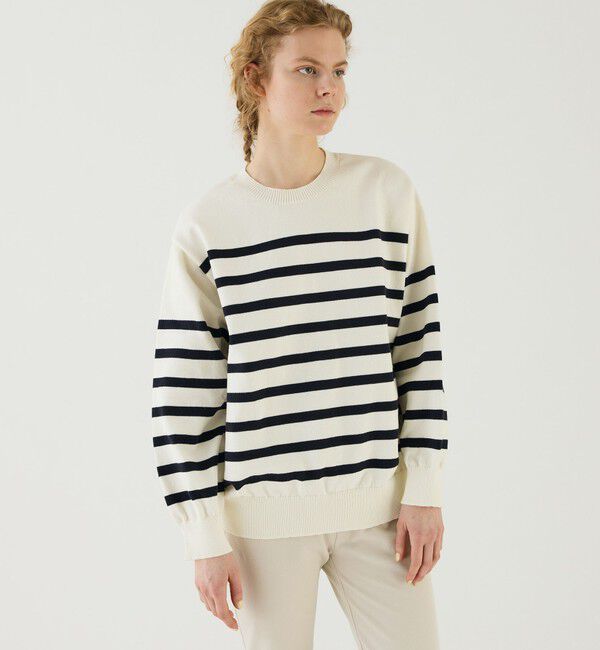 GALERIE VIE「 ウェーブコットン クルーネックプルオーバー」|ニット・セーター|