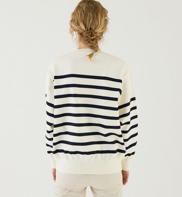 GALERIE VIE「 ウェーブコットン クルーネックプルオーバー」|ニット・セーター|