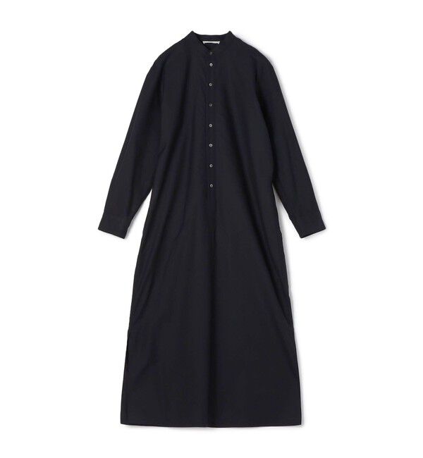 GALERIE VIE「プレミアムオックス バンドカラーシャツワンピース」|ワンピース|69 ネイビー