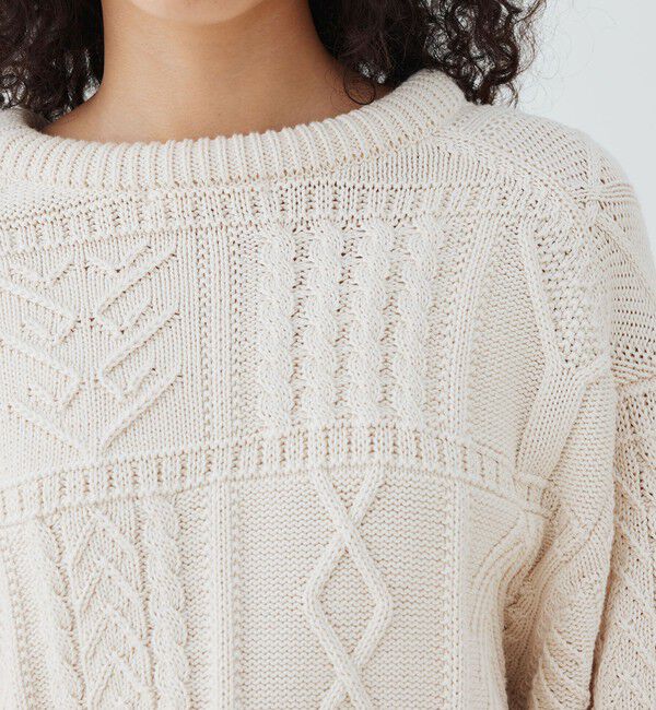 GALERIE VIE「ガンジーニット クルーネックプルオーバー」|ニット・セーター|