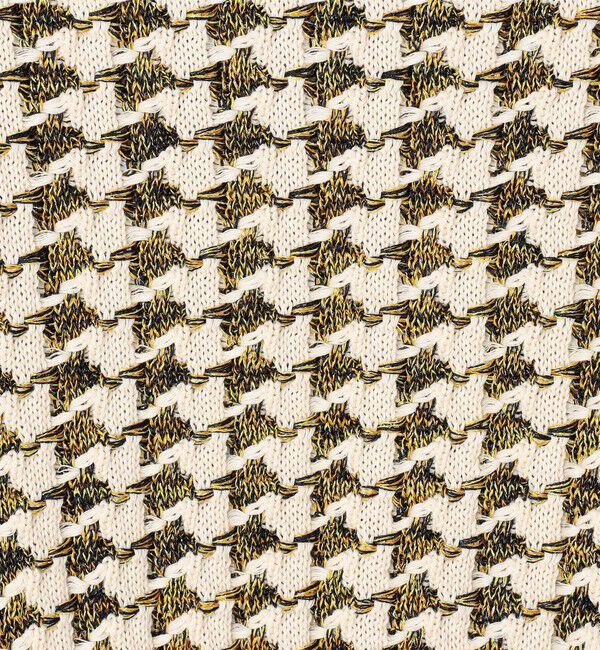 MACPHEE「ハウンドトゥース キーネックプルオーバー」|ニット・セーター|