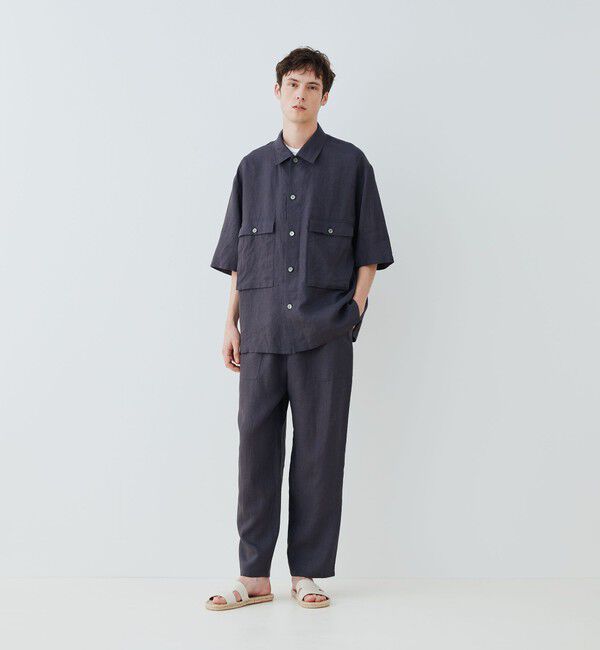 GALERIE VIE「 リネンポプリン サファリシャツ」|シャツ・ブラウス|