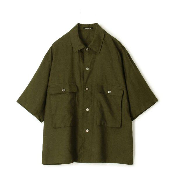 GALERIE VIE「 リネンポプリン サファリシャツ」|シャツ・ブラウス|57 カーキ