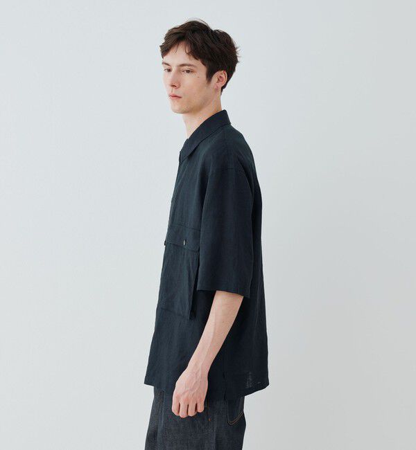 GALERIE VIE「 リネンポプリン サファリシャツ」|シャツ・ブラウス|