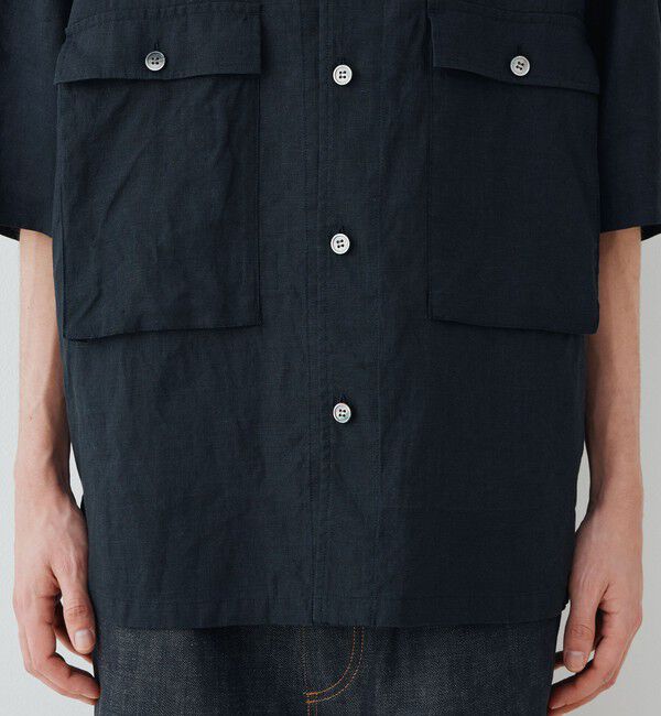 GALERIE VIE「 リネンポプリン サファリシャツ」|シャツ・ブラウス|