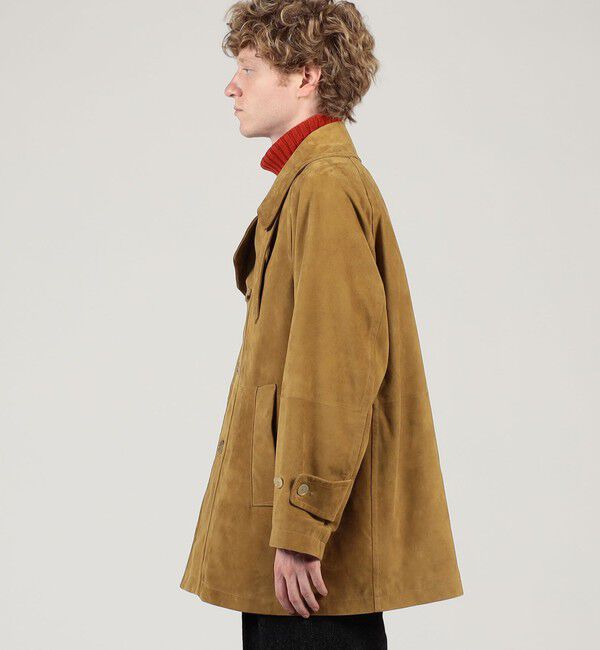 TOMORROWLAND MENS「ゴートスウェード シングルブレステッド ハーフコート」|その他|