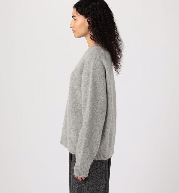 GALERIE VIE「ベビーアルパカボイルド クルーネックプルオーバー」|ニット・セーター|