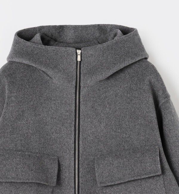 GALERIE VIE「ウールカシミヤダブルフェイス フーデッドブルゾン」|その他|