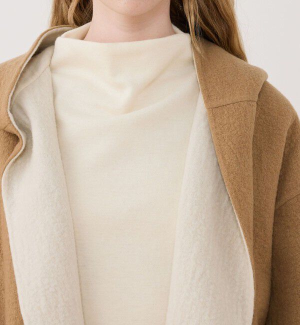 GALERIE VIE「シープライクダブルフェイス フーデッドコート」|その他|