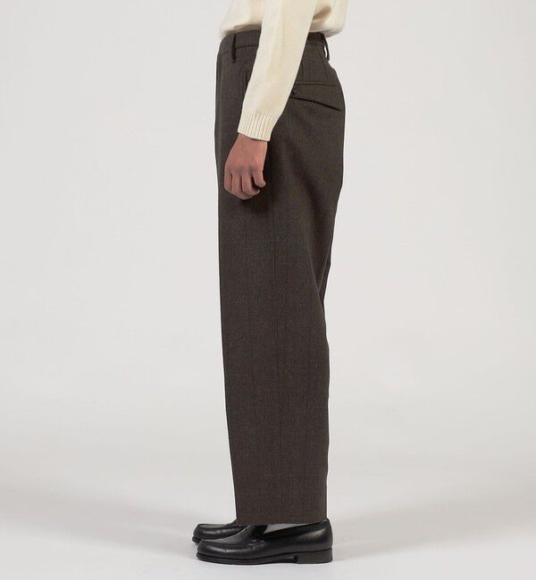 TOMORROWLAND MENS「ウールメルトンストライプ ワイドパンツ」|その他|