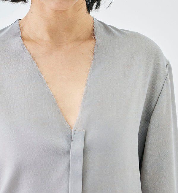 Edition「ウールビエラ Vネックシャツ」|シャツ・ブラウス|