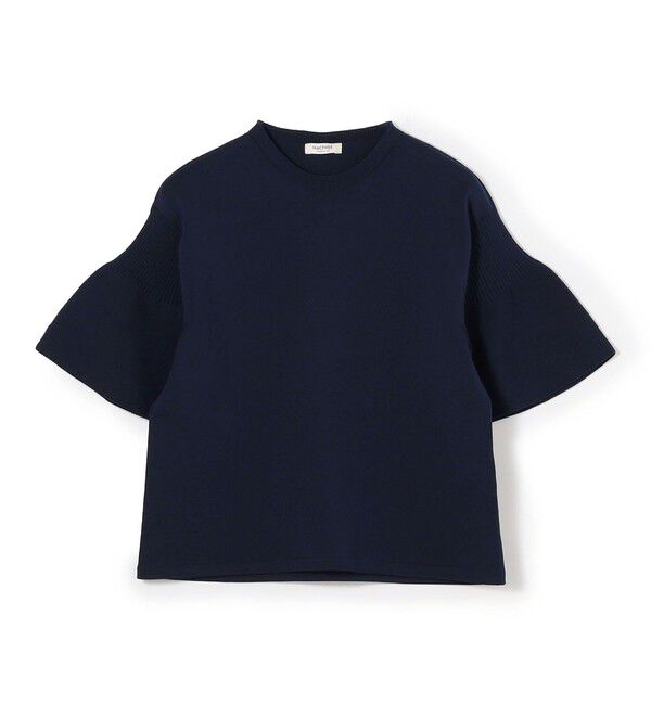 MACPHEE「【WEB先行予約】フォームニット ベルスリーブプルオーバー」|ニット・セーター|69 ネイビー