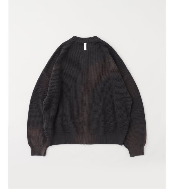 JOINT WORKS「NOMANUAL/ノーマニュアル SPRAY DYEING KNIT ZIP-UP」|ニット・セーター|