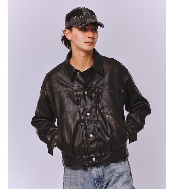 JOINT WORKS「J フェイクレザートラッカー」|その他|ブラック