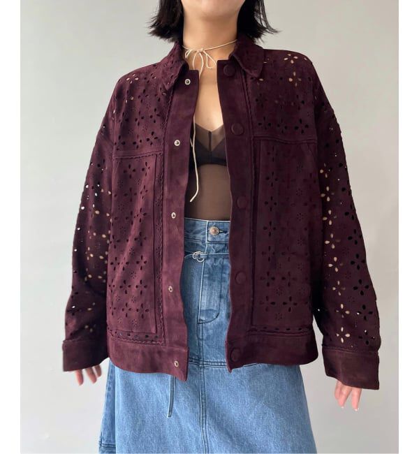 IENA LA BOUCLE「IENA LA BOUCLE Punching Suede Blouson」|その他|