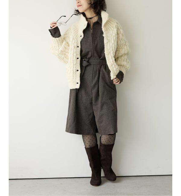 IENA LA BOUCLE「IENA LA BOUCLE スラブウールハンドニットブルゾン」|その他|